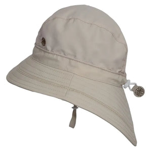 Almond UV Beach Hat > Calikids (low back brim for extra coverage)