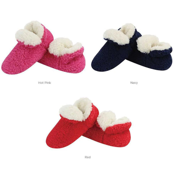 Jack & Jill Furry Sherpa Bootie Kids-Youth Snoozies > Three Colour Options