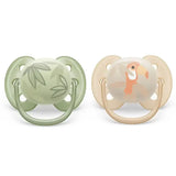 Phillips Avent Ultra Soft Pacifier > Parrot and Leaves 2 pack (0-6 Months)