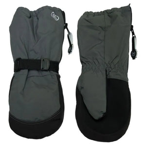 Long Cuff Waterproof Winter Mitts - Charcoal Grey > Calikids