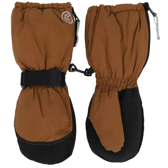 Long Cuff Waterproof Winter Mitts - Ginger > Calikids