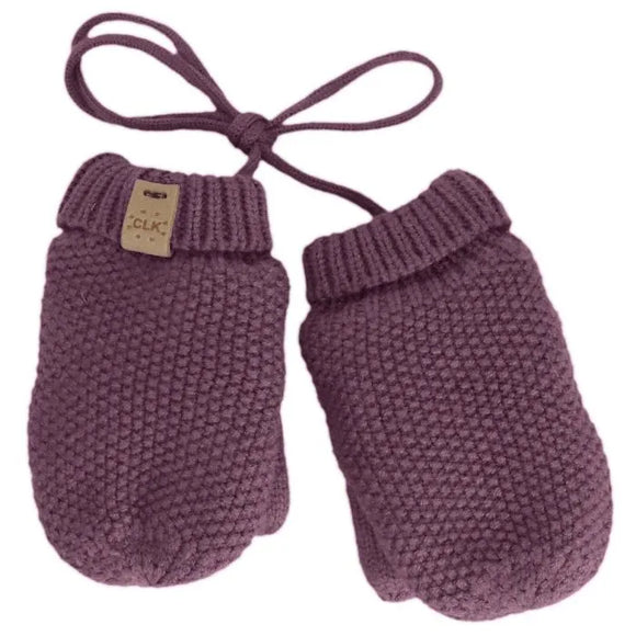 Orchid 'Soft Touch' Knit Mittens > Calikids (0-9m only)