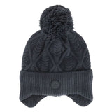 Black 'WINDPROOF' Knit Pom Hat in 6-10 yr  > Calikids
