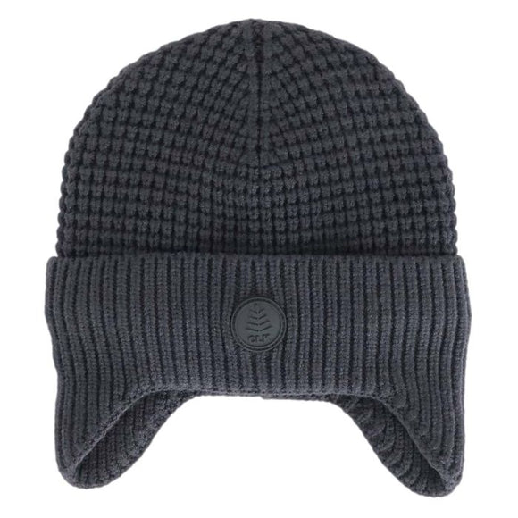 Black Ink Soft Knit Hat with Ear Covers  > Calikids (6-10yr)