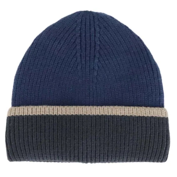 Tri-Colour 'Soft Touch' Cotton Lined Knit Hat > Calikids in 2-5 years (3 colour ways)