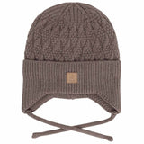 Soft Knit Textured Hat > Calikids - Moss and Mocha