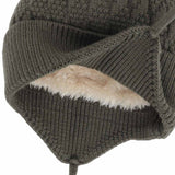 Soft Knit Textured Hat > Calikids - Moss and Mocha