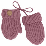 'Soft Touch' Ribbed Knit Mittens  with CORD > Calikids (Several Colour Options)