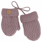 'Soft Touch' Ribbed Knit Mittens  with CORD > Calikids (Several Colour Options)