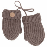 'Soft Touch' Ribbed Knit Mittens > Calikids in Mocha, Moss Green & Black Ink