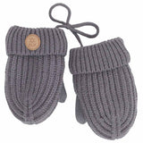 'Soft Touch' Ribbed Knit Mittens  with CORD > Calikids (Several Colour Options)