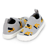 Grey Construction Graphic Knit Shoes > Jan & Jul