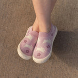 Pink Bunny Graphic Knit Shoes > Jan & Jul