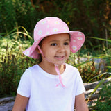 Pink Daisy Cotton Floppy Hat > Jan & Jul