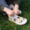 Grey Construction Graphic Knit Shoes > Jan & Jul