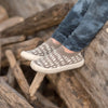 Taupe Pebbles Graphic Knit Shoes > Jan & Jul