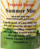 Willow Tree 🌴 Coconut Lime Summer Mist 🦟 Moose Jaw OUTDOOR SPRAY