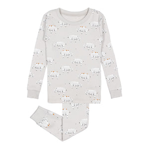 Petit Lem Organic Pajama Set > Rhinoceros in size 4 and 12 yr