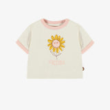 Cream with Sunflower Cotton T-shirt > Souris Mini Baby-Toddler