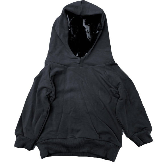 Black Hoodie ( Skull Print )> Portage And Main in 6/12m and 5/6yr