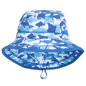 Shark UV Beach Hat > Calikids (low back brim for extra coverage) in 6-12m