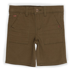 Olive Cargo Bermuda Shorts  > Nano