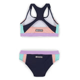 Active Pastel Navy Stripe > Two Piece Swimsuit
